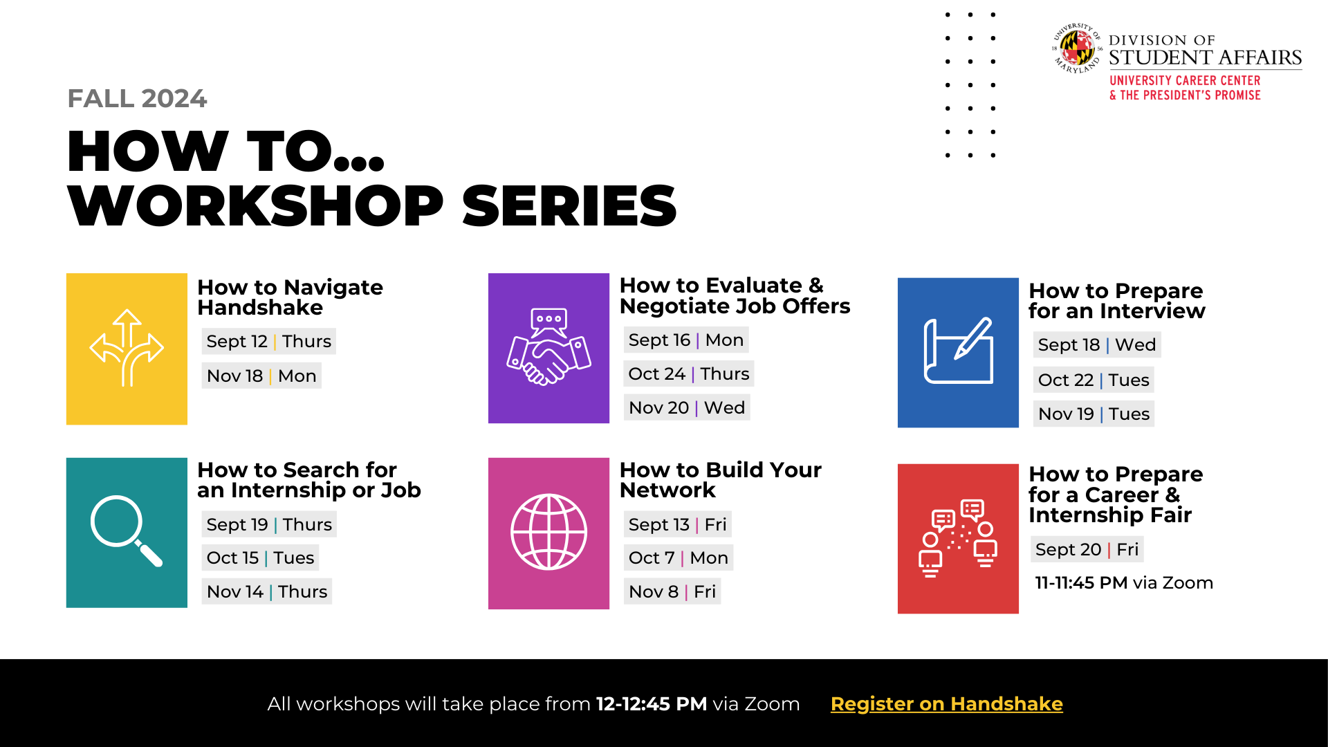 How to workshop series - all events