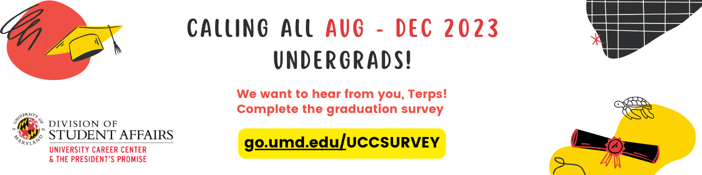 UMD Grad survey promotion.