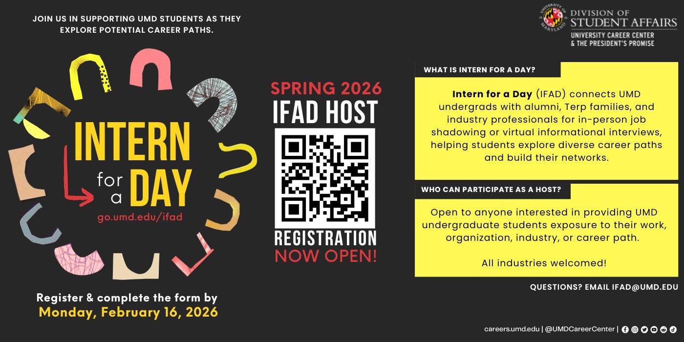 Intern for a Day host registration information