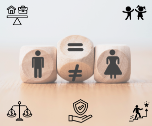 An image promoting gender equality using different symbols. 