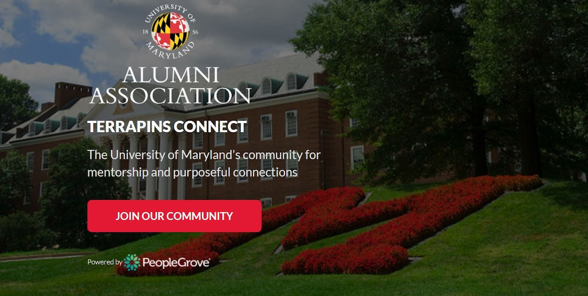 Terrapins Connect is an exclusive platform for UMD students and alumni