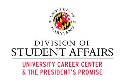 UMD Career Center Logo. 