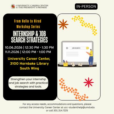 Internship & Job Search Strategies promotional