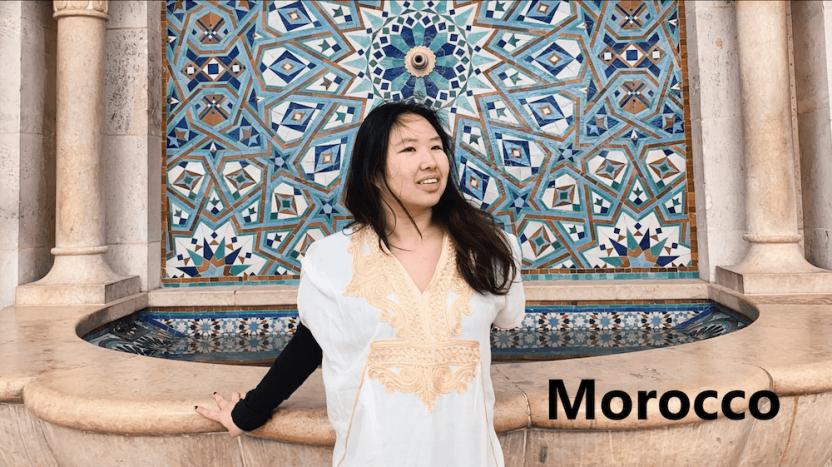 Student participating in International Experiences in Morocco