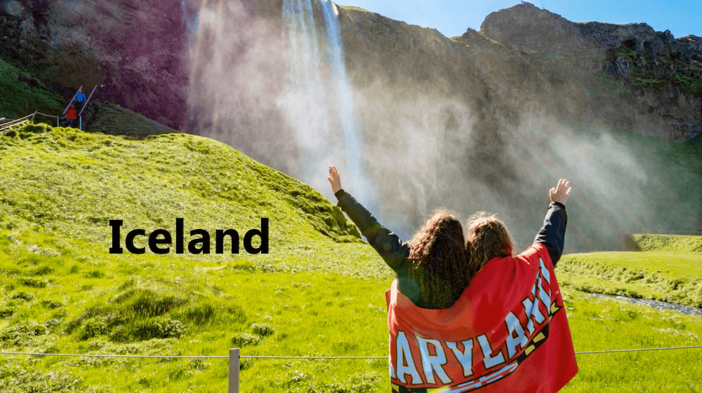 Students participating in International Experiences in Iceland