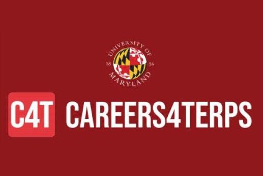 C4T Careers4Terps on red graphic