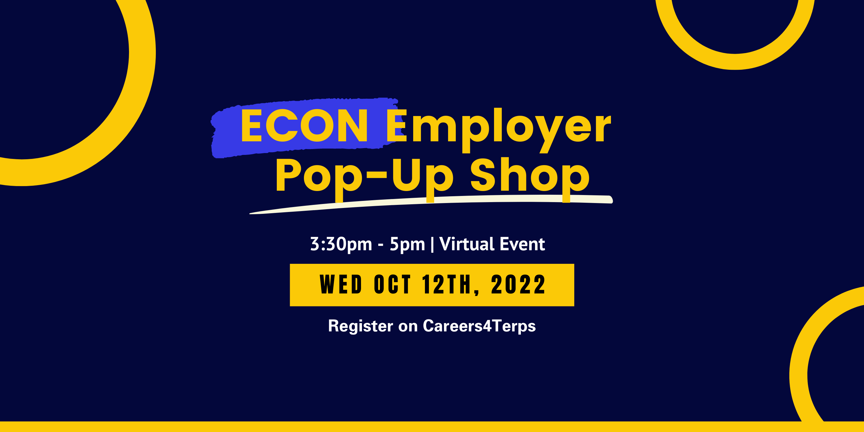 Graphic: ECON Employer Pop-Up Shop 10.12.22