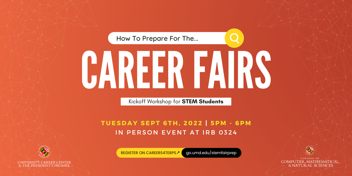 Graphic: How to Prepare for the Career Fairs_ Kickoff Workshop for STEM Students