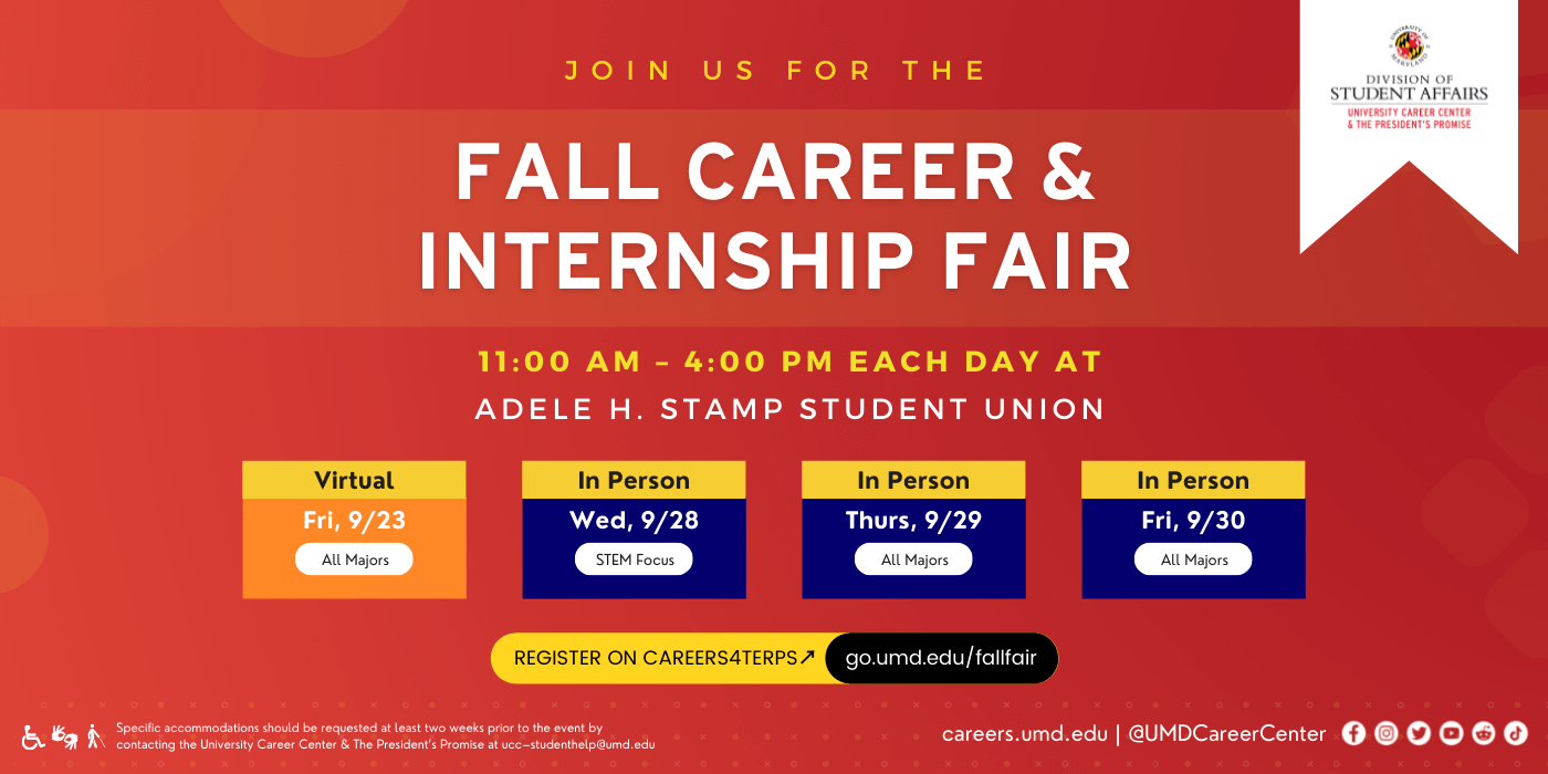 Fall Virtual Career and Internship Fair