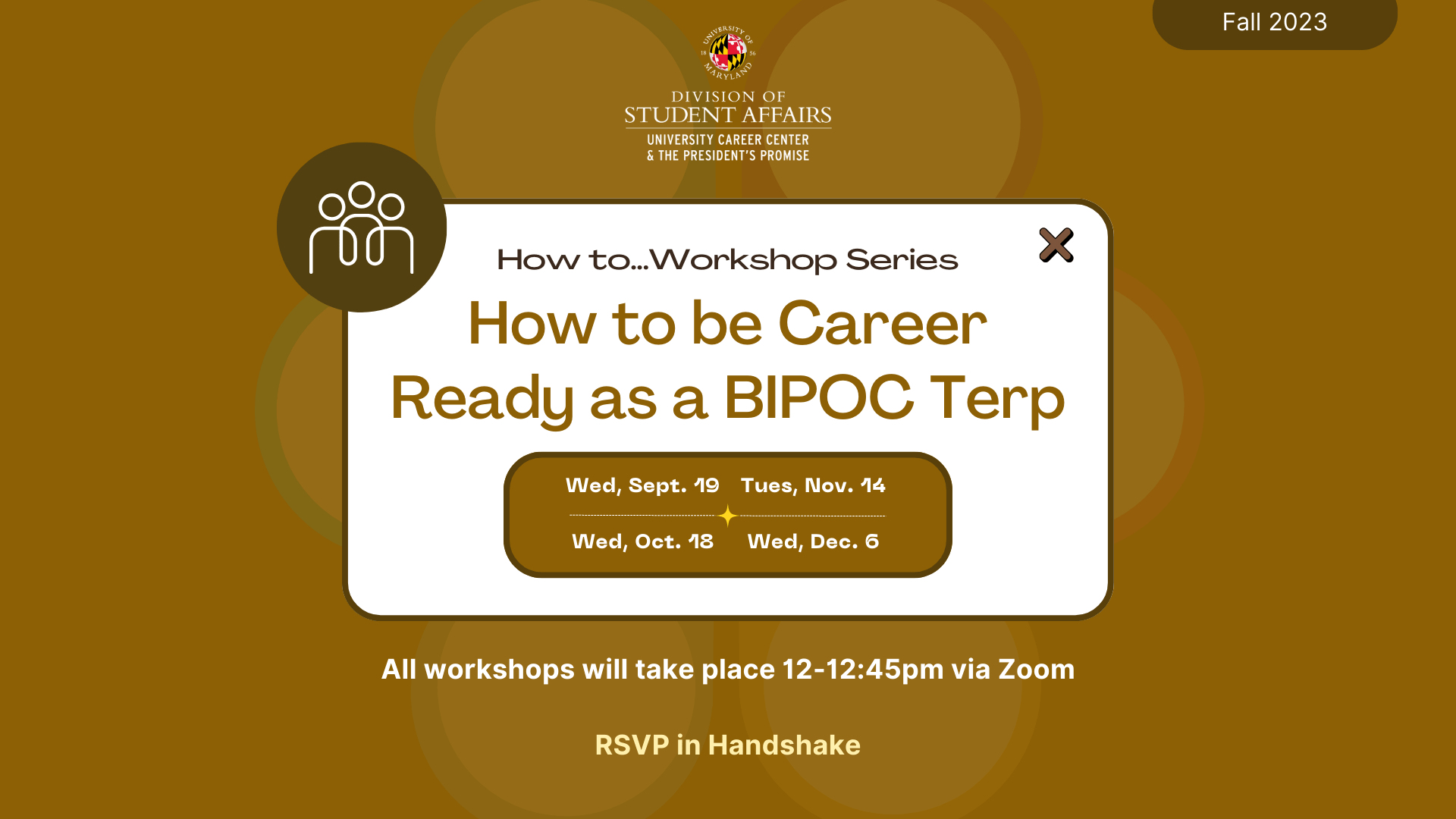 A promo image for the how to be career ready as a bipoc workshop. 