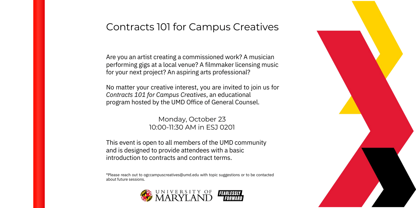 A promotional image for campus contracts 101