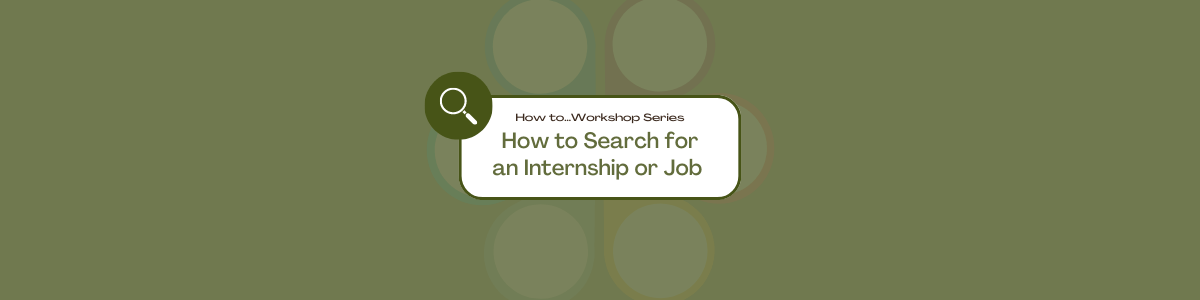 How to Search for an Internship or Job logo