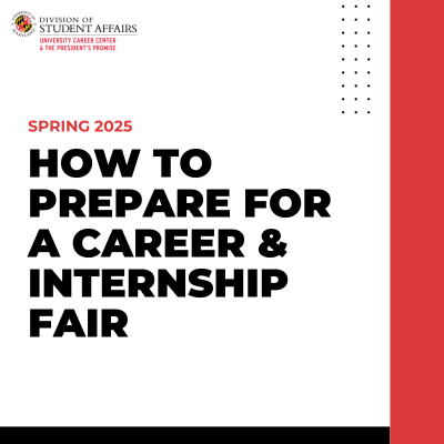 how to prepare for a career & internship fair logo