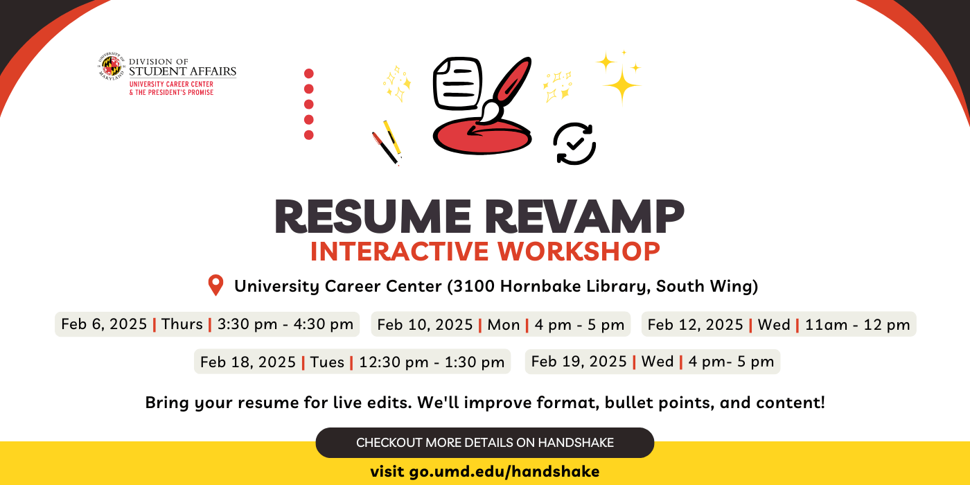 Resume Revamp: Interactive Workshop Image