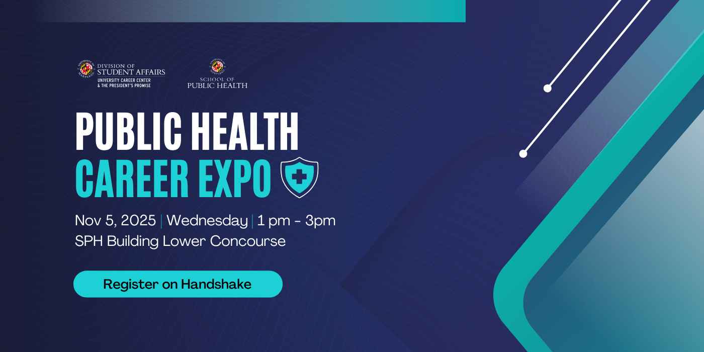 A medical shield is placed text the expo text, with various blue lines running along the background of the image.