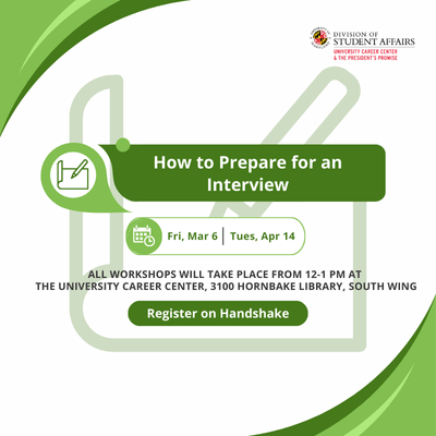 How to Search for an Internship or Job workshops