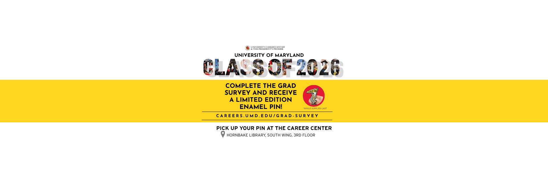 Display graphIc for the class of 2026 graduation survey.