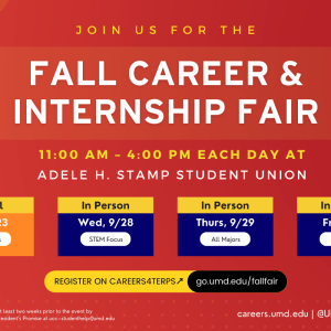 Fall Virtual Career and Internship Fair