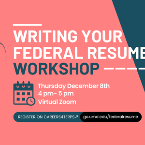 Writing Your Federal Resume - Virtual Workshop