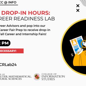 Career Lab Drop-inHours Resume and career readiness lab promotion.