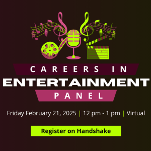 Careers in Entertainment Panel Image