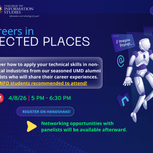 A promtoional infographic for the the Info Careers in Unexpected Places info graphic.