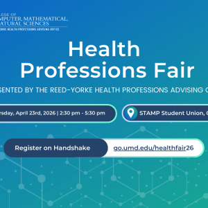 Promotional Infographic for the Health Professions Fair.