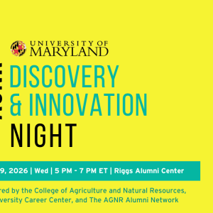 Infographic promotion for the AGNR Discovery & Innovation Night promotion. 