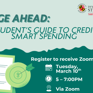 Charge Ahead: A Student’s Guide to Credit & Smart Spending flyer