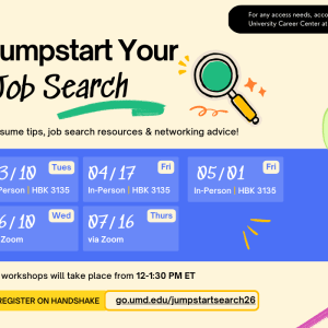 Jumpstart your job search series information