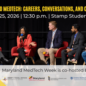 Promotional infographic for the MedTech Week workshop.