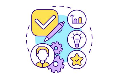 An infographic image about self-assessment. 